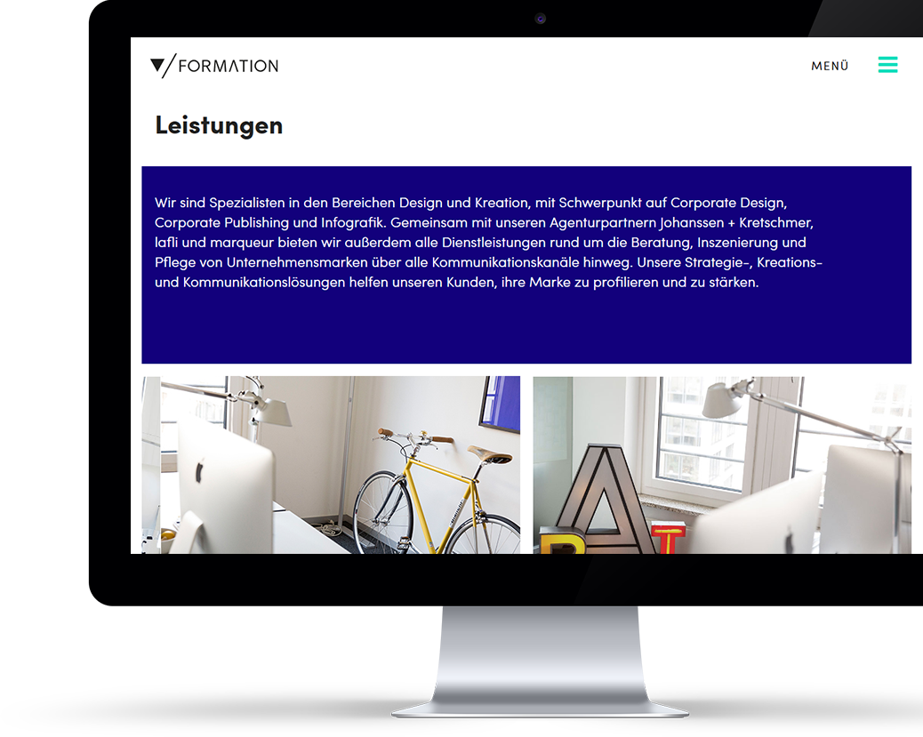 Webentwicklung V-Formation